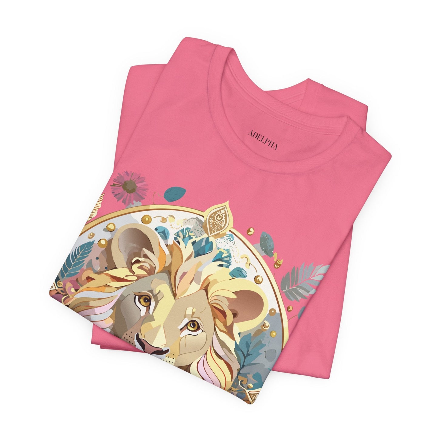 Medallion Graphic Unisex 100 Cotton Vintage Animal Medal Artwork Tee 64