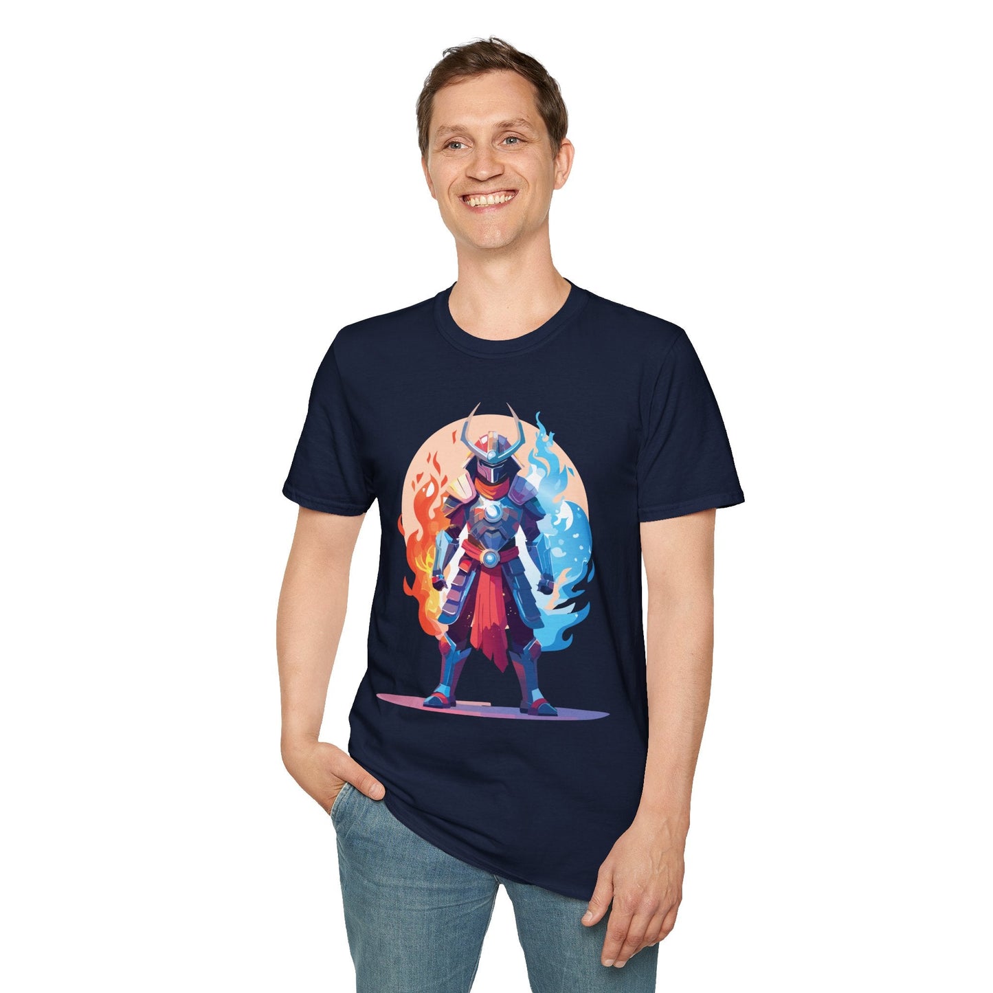 Samurai Shirt Unisex Gildan Softstyle 64000 Tee 100 Percent Ring Spun Cotton Comfortable
