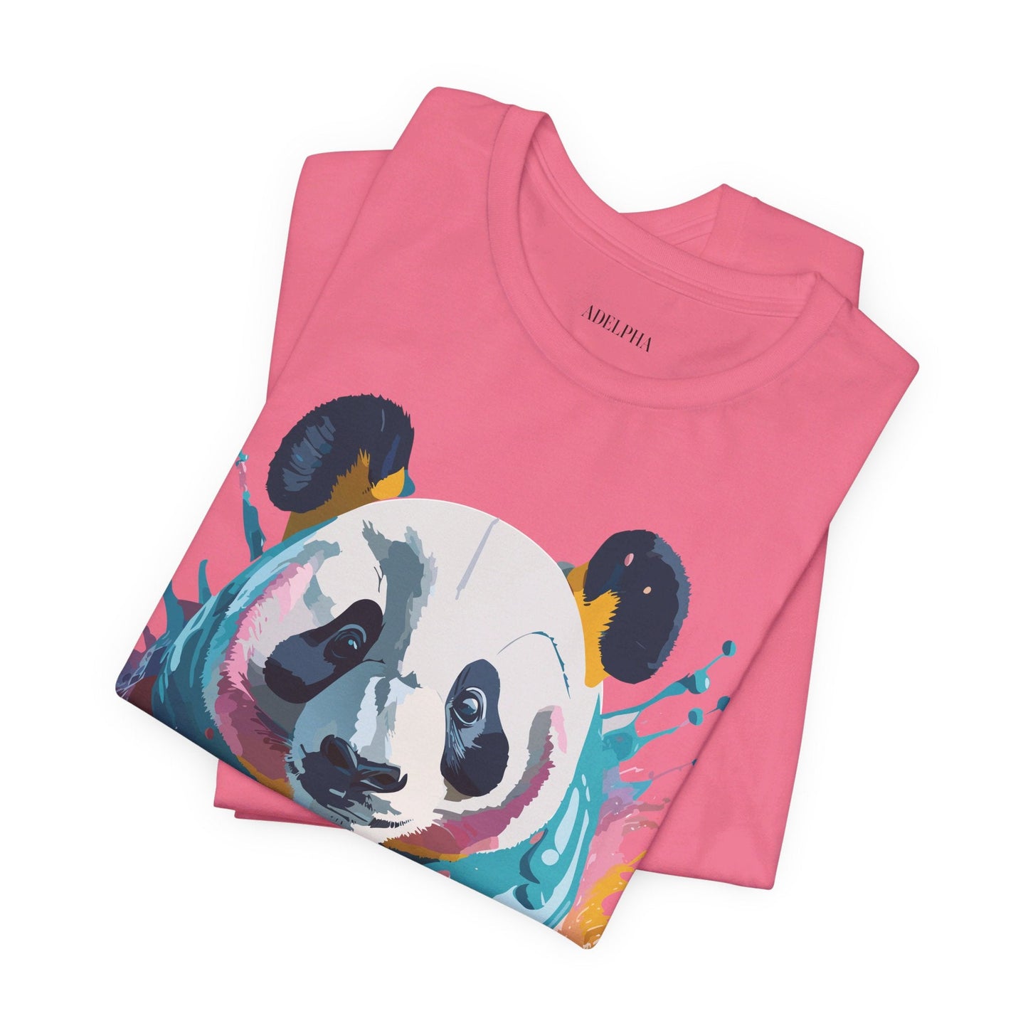 Panda Graphic T Shirt Unisex Jersey Short Sleeve Adelpha Vintage Inspired Art Tee Premium Quality
