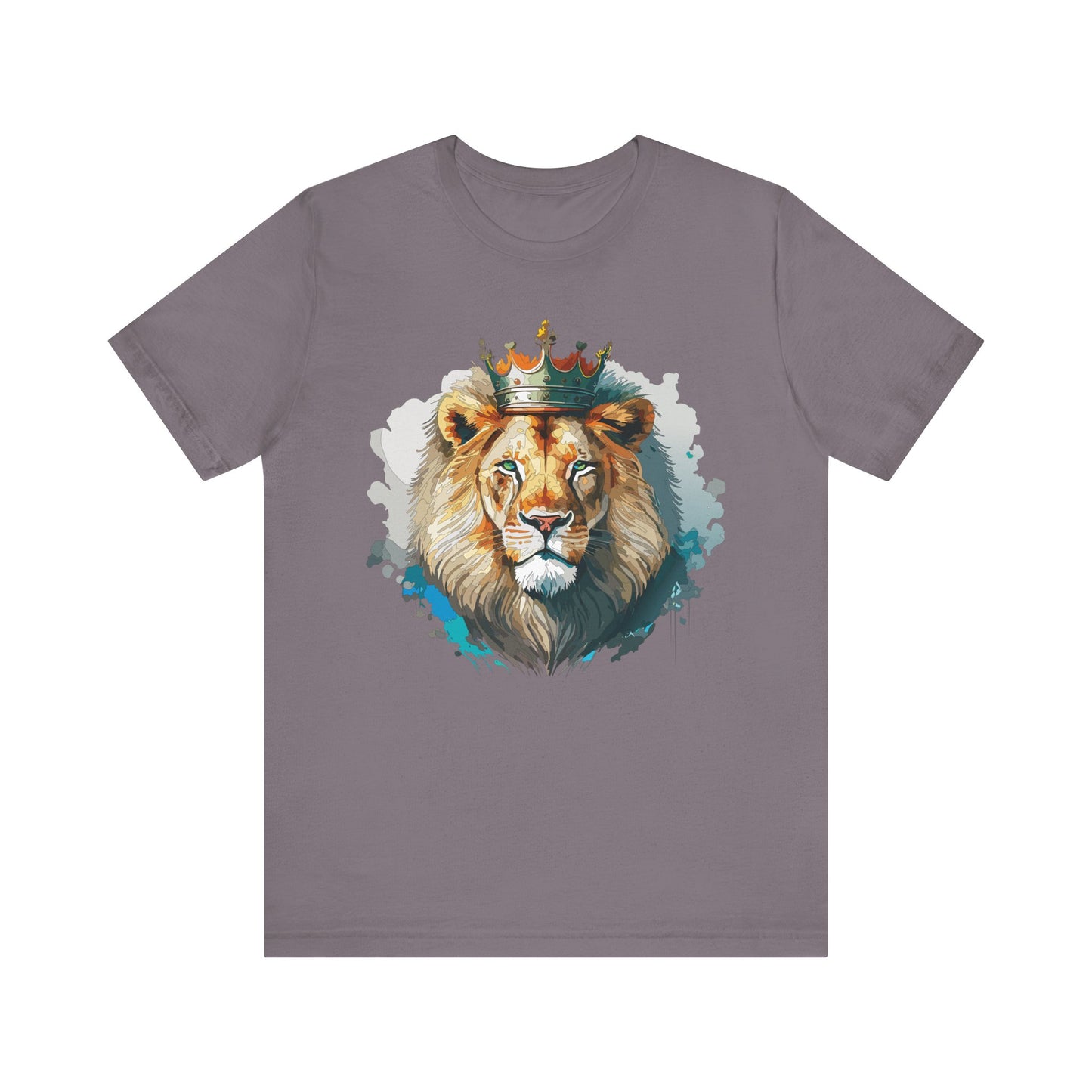 Unisex King Lion Tee, Animal Shirt, Tee Shirt with Lion, Crown T-Shirt, Animal King Tees, Crown Shirt, Safari T-Shirt 3