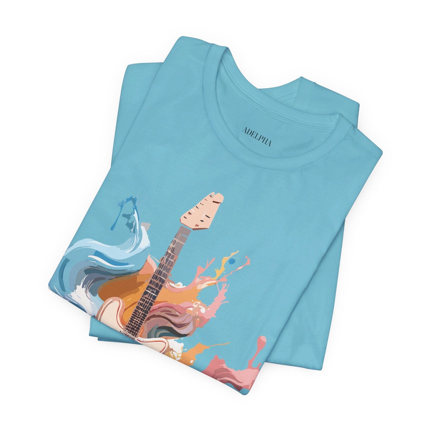 Music T Shirt Unisex Graphic Tee Featuring Original Adelpha Artwork Vintage Inspired Design
