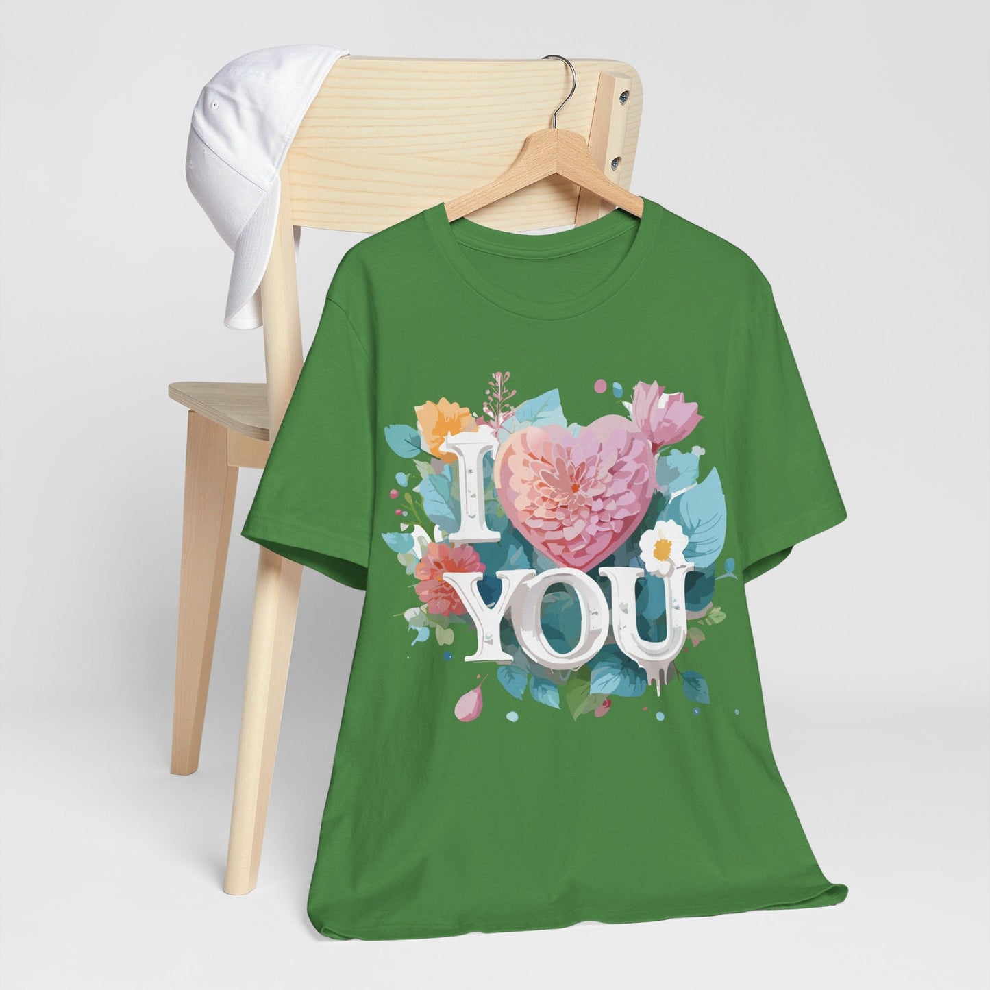 Valentine Day Graphic Unisex 100 Cotton Vintage Artwork with Love and Flower Design Tee 9