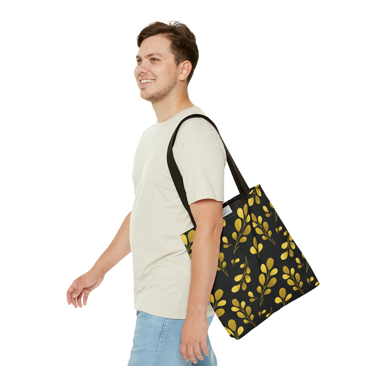 Canvas Bag with Floral Prints