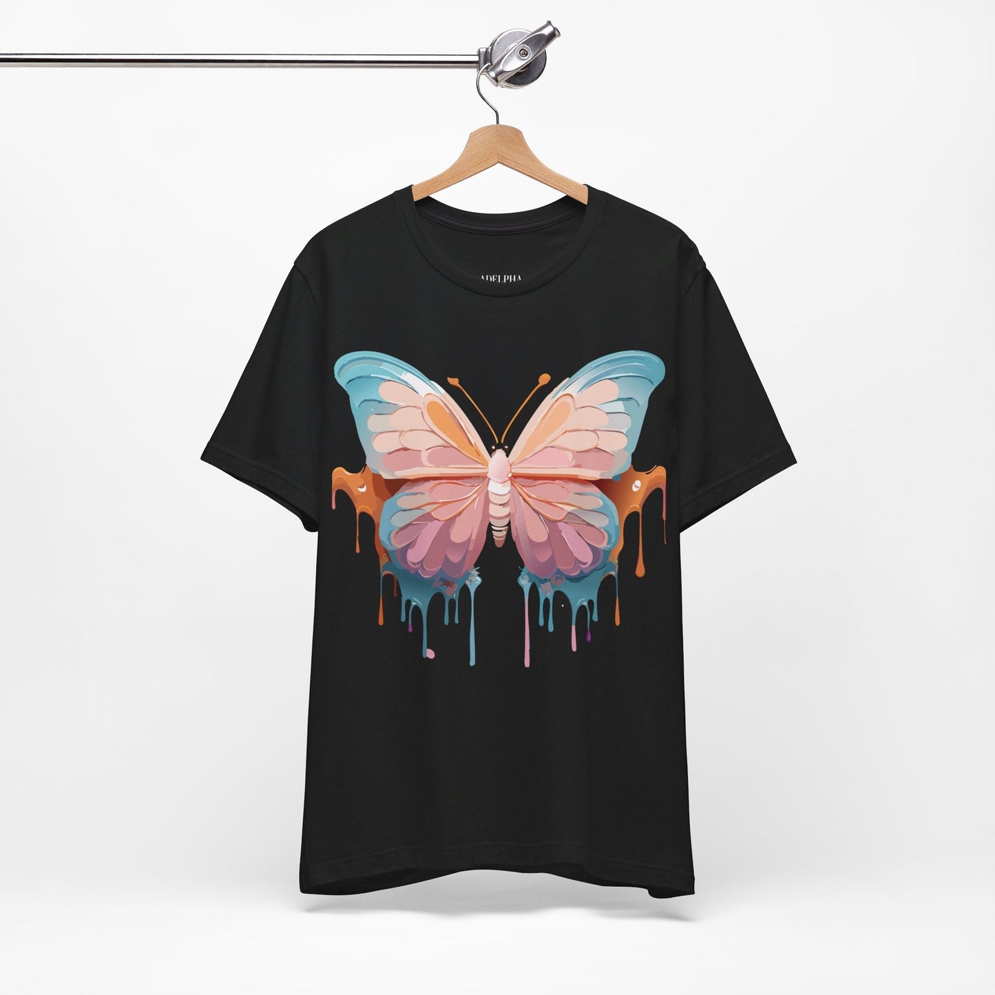 Butterfly Graphic Unisex 100 Cotton Lightweight Vintage Design Jersey Tee 86