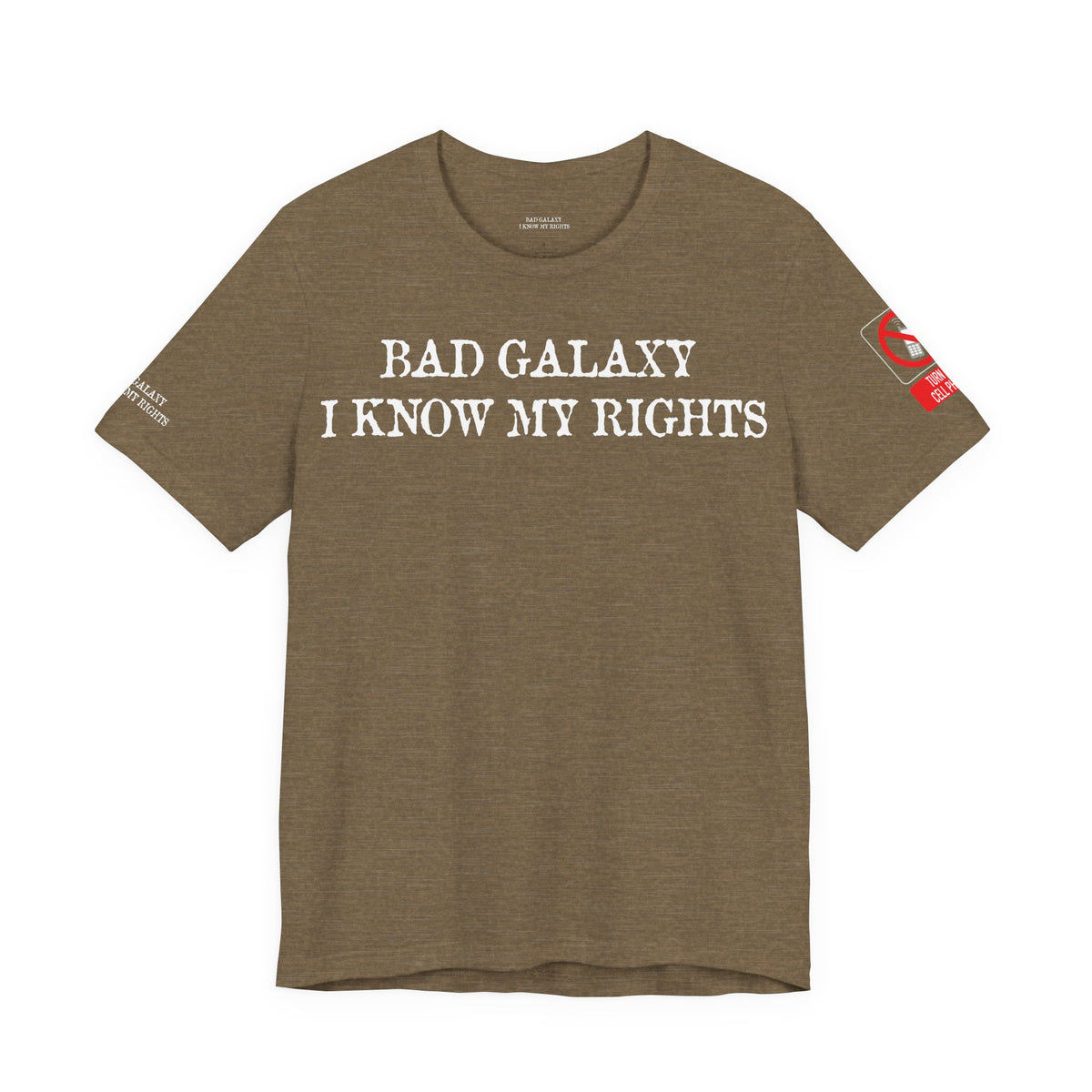 Art Red Stamp Graphic Unisex Cotton Bella+Canvas Tee with Art Design b99