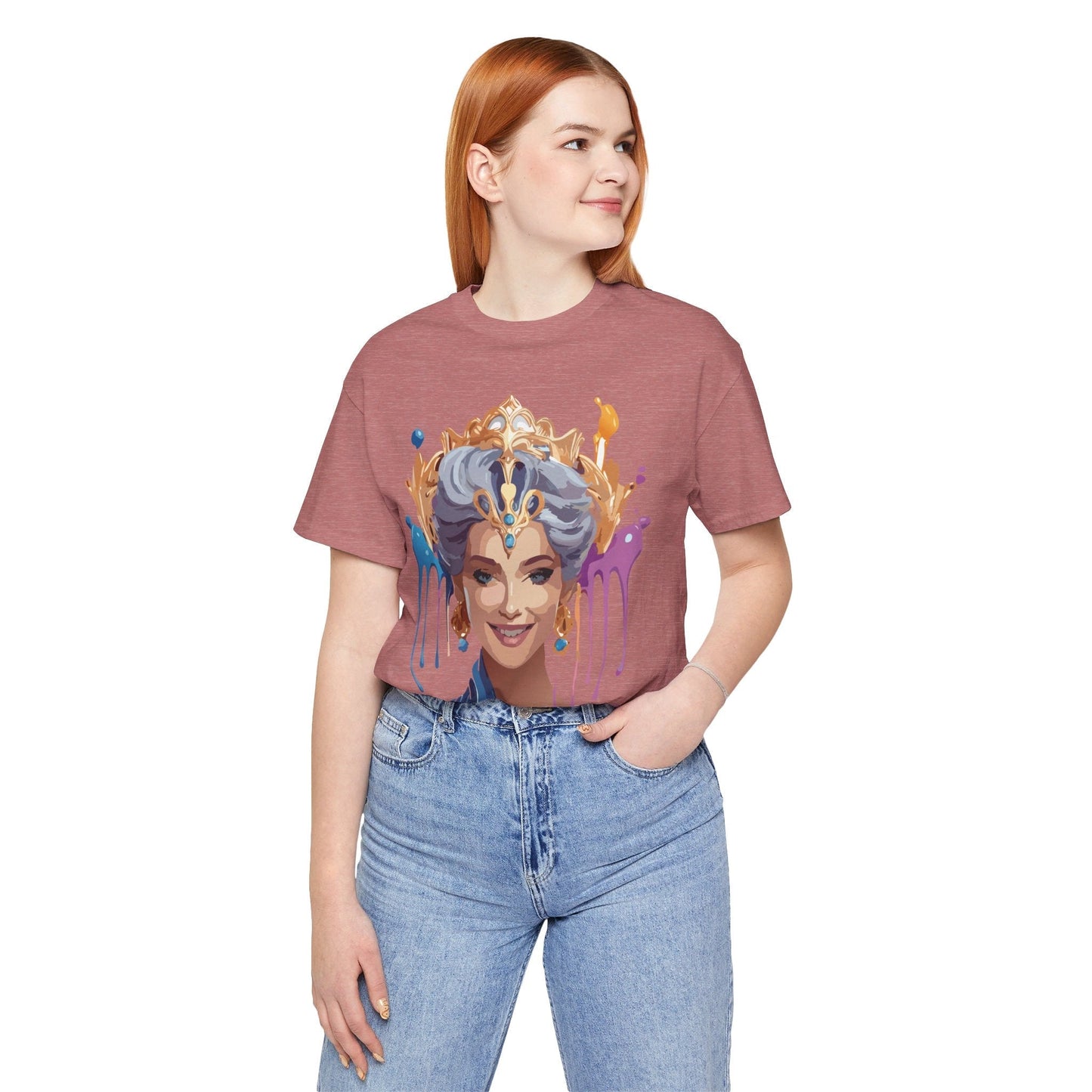 Queen Graphic Tee Unisex Jersey Short Sleeve Adelpha Art Design Vintage Inspired