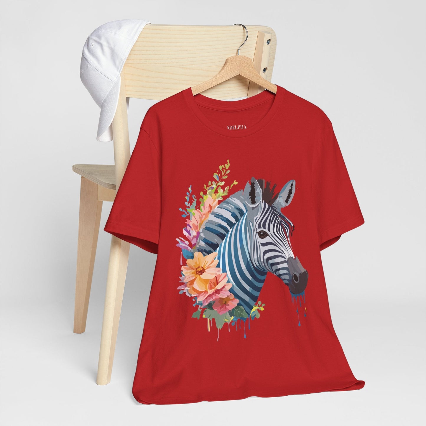 Zebra Graphic Unisex 100 Cotton Vintage Animal Art T-Shirt 2