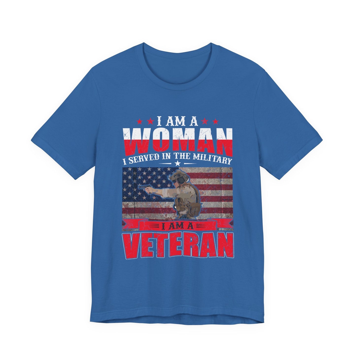 Army Veteran Patriotic Graphic Design Unisex Cotton T-Shirt v27