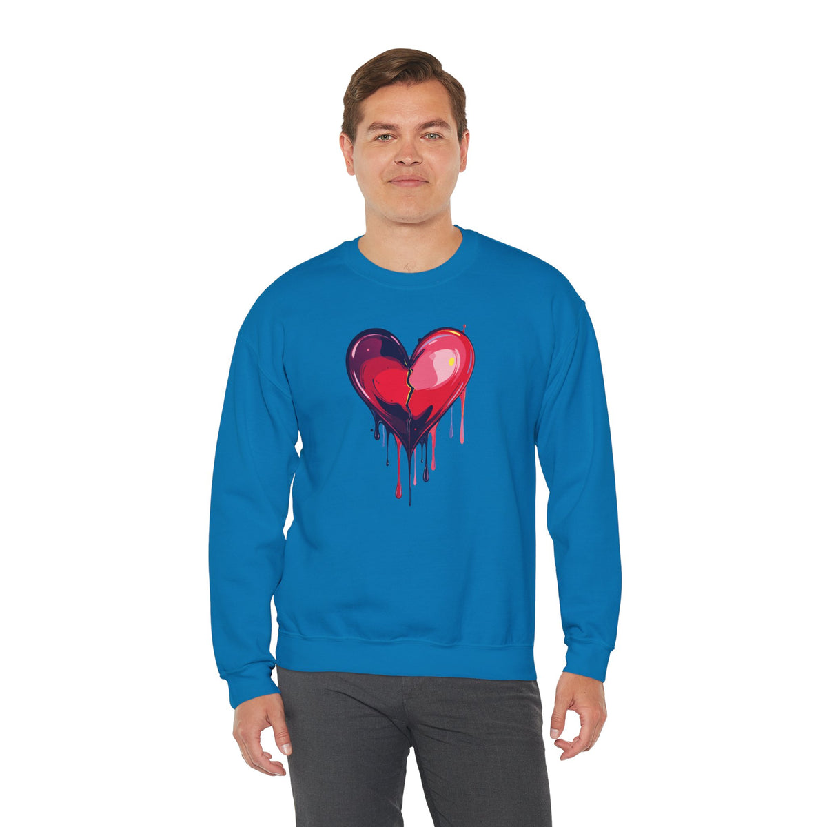 Big Red Heart Sweatshirt, Love Sweatshirt, Valentine's Day Sweatshirt, Heart Sweatshirt 118