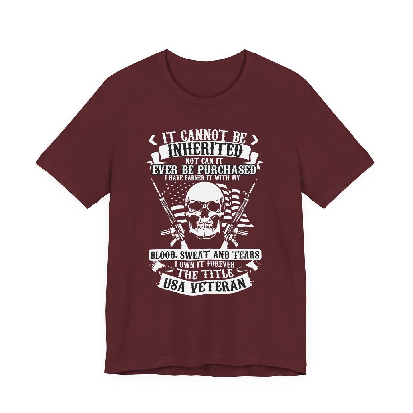 Army Veteran Patriotic Graphic Design Unisex Cotton T-Shirt v54