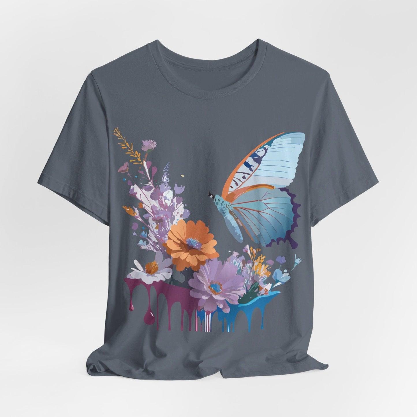 Butterfly Graphic Tee Unisex Jersey Short Sleeve Vintage Inspired Adelpha Art