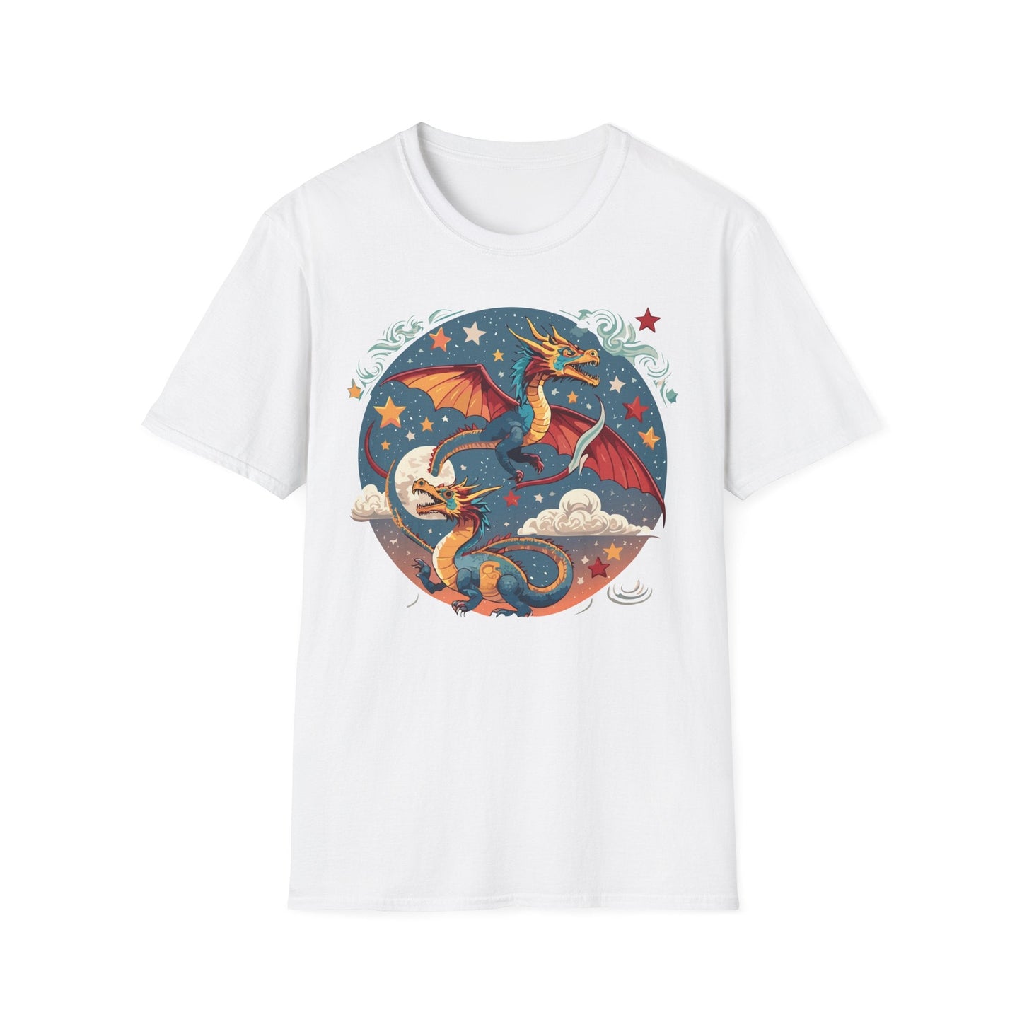 Dragon Graphic Unisex 100 Cotton Tee with Animal Artwork Design 17