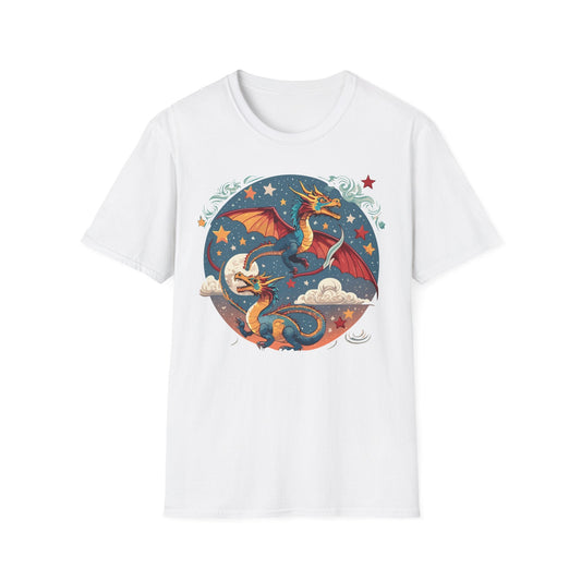 Dragon Graphic Unisex 100 Cotton Tee with Animal Artwork Design 17