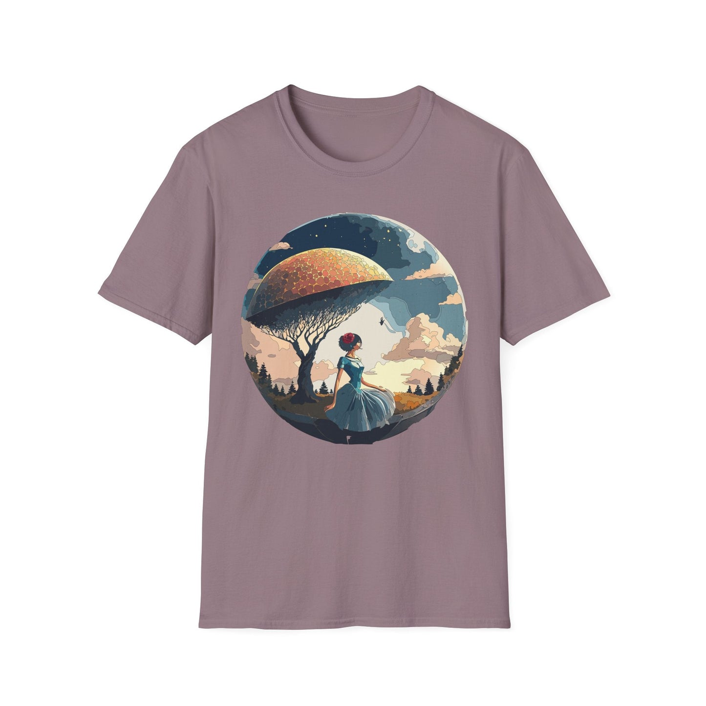 Womens Ladies Graphic T Shirts Art Design Shirt Gildan Softstyle 64000 Unisex Tee