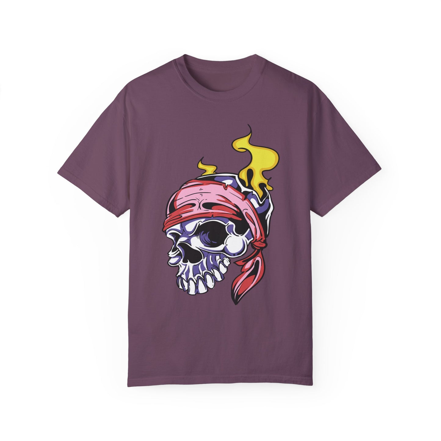 Unisex Cotton Tee Shirt with Skull