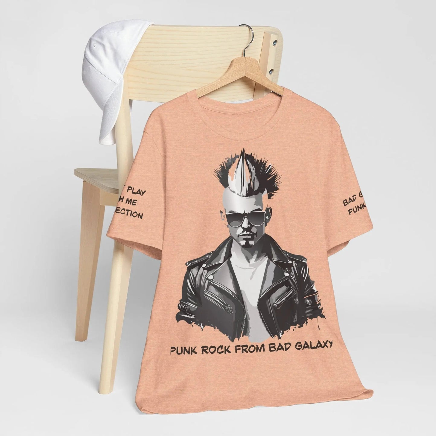 Bad Galaxy Punk Rock Tee Shirt Made In USA With Eco Friendly Ink 100 Percent Cotton