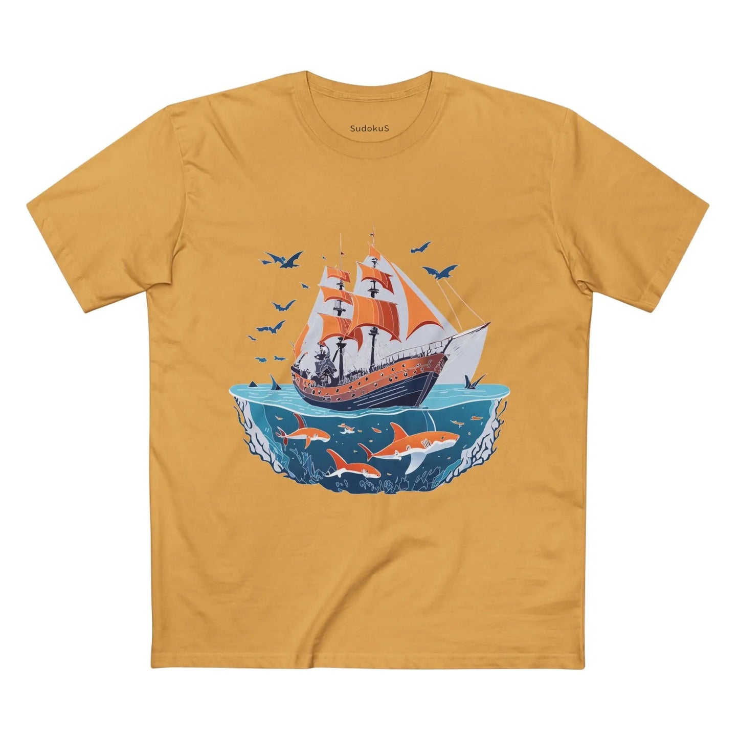 Ocean Coast Graphic Unisex 100 Cotton Staple Tee 24