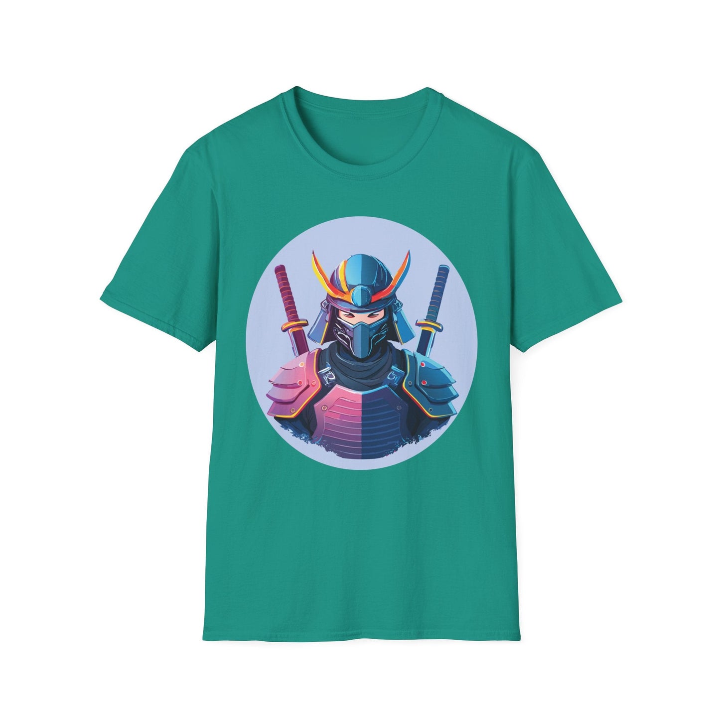 Samurai T Shirt Unisex Softstyle Gildan 64000 Breathable Cotton Tee For Everyday Wear