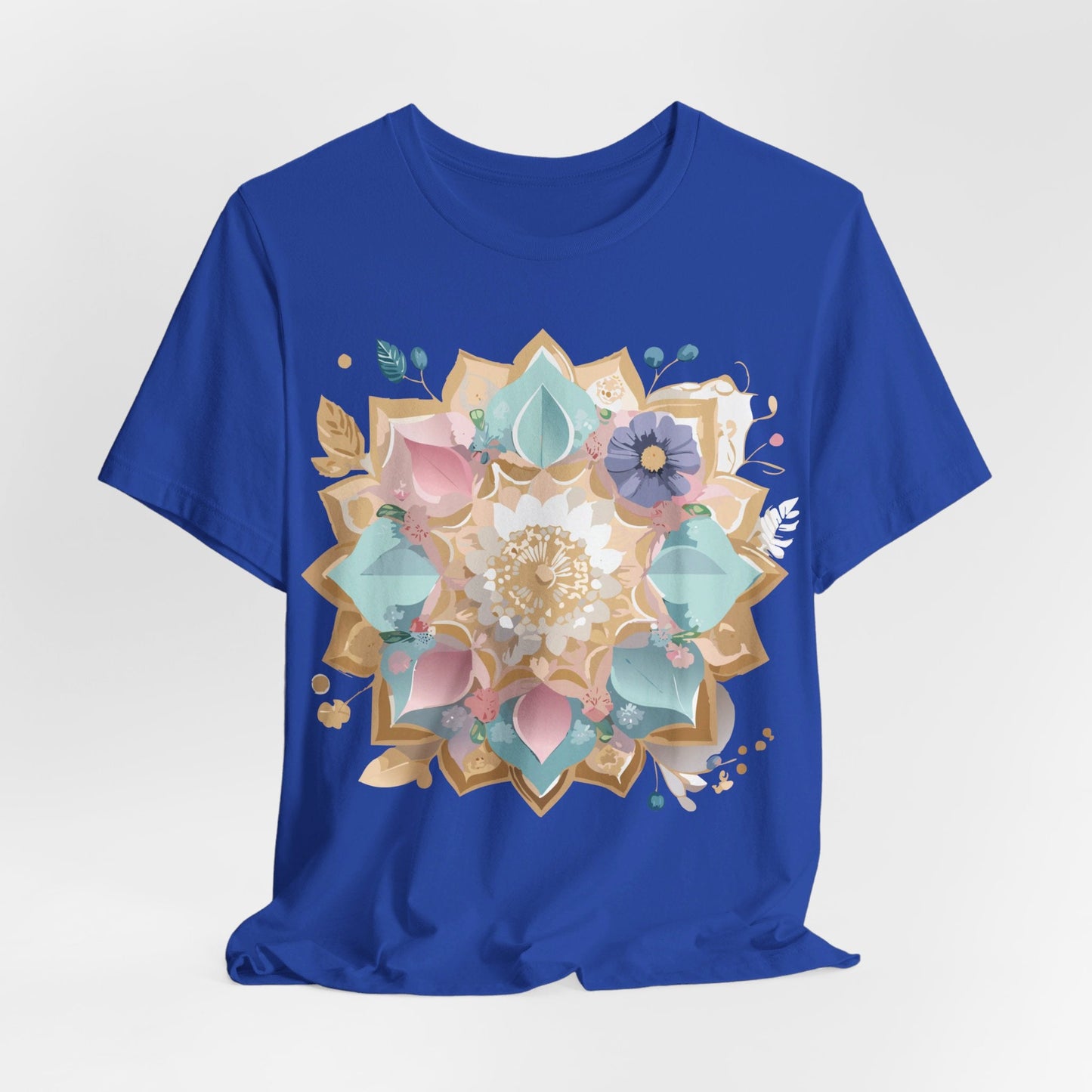 Mandala Graphic Unisex 100 Cotton Vintage Floral Artwork Tee 16