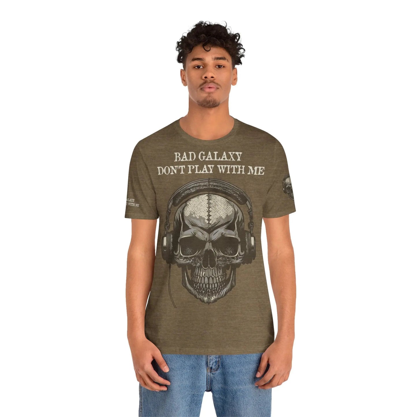 Skull T Shirt From Bad Galaxy 100 Percent Cotton Eco Friendly Made In USA With Durable Stitching
