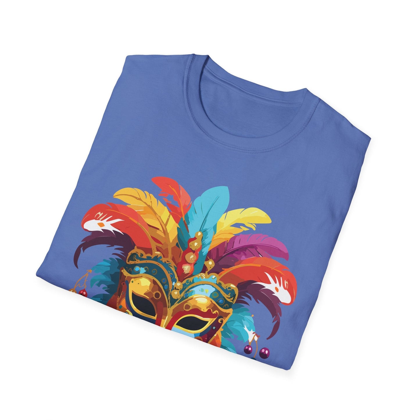 Mask Graphic Unisex Cotton Masquerade Design Artwork Tee 30