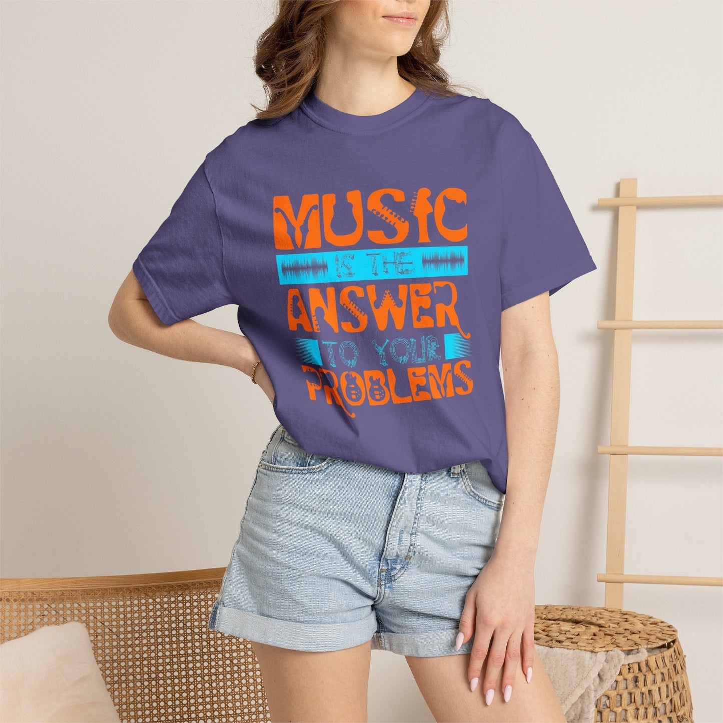 Music Graphic Design Unisex Cotton T-shirt 073