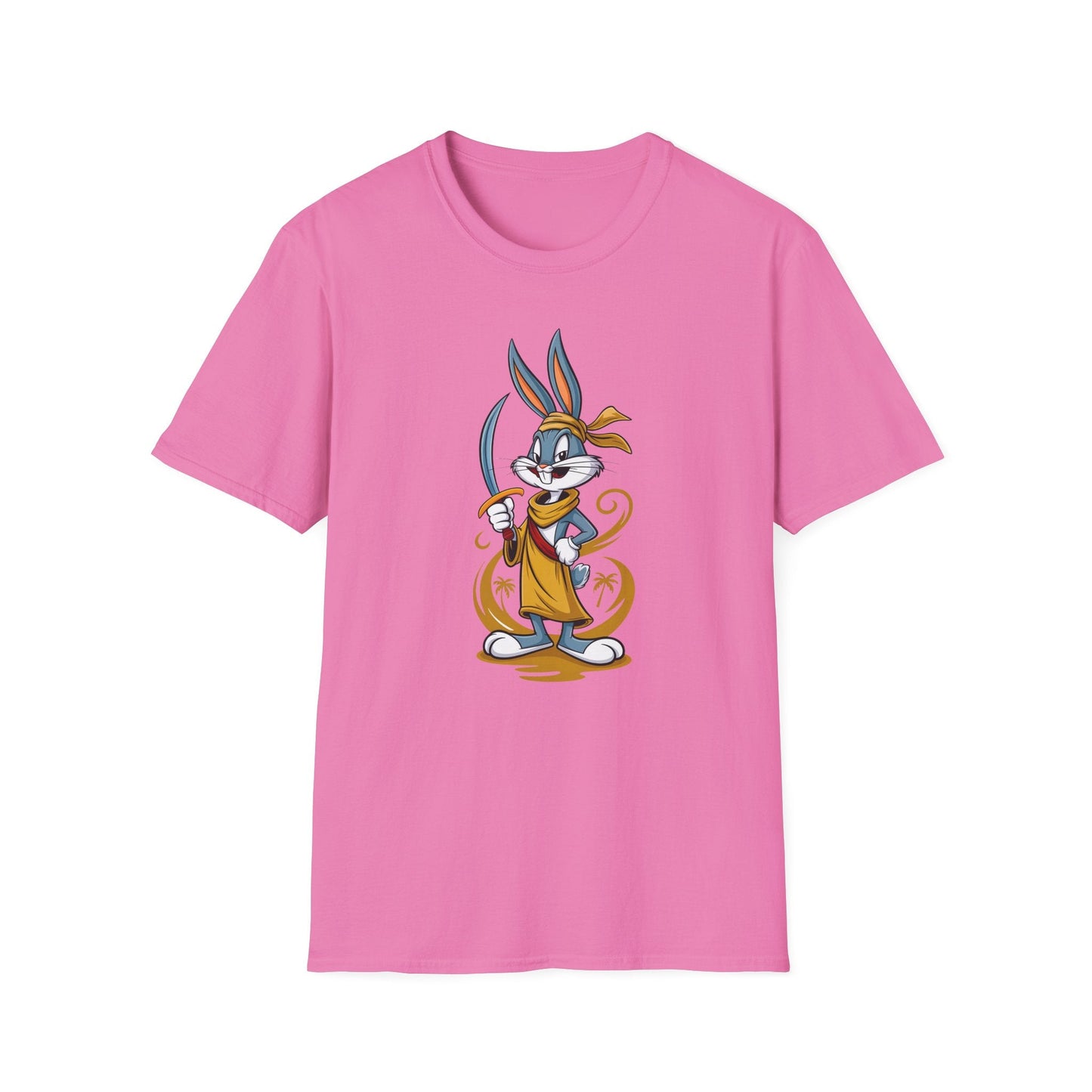 Bugs Bunny T Shirt Unisex Short Sleeve Cartoon Graphic Animation Gildan Softstyle 64000