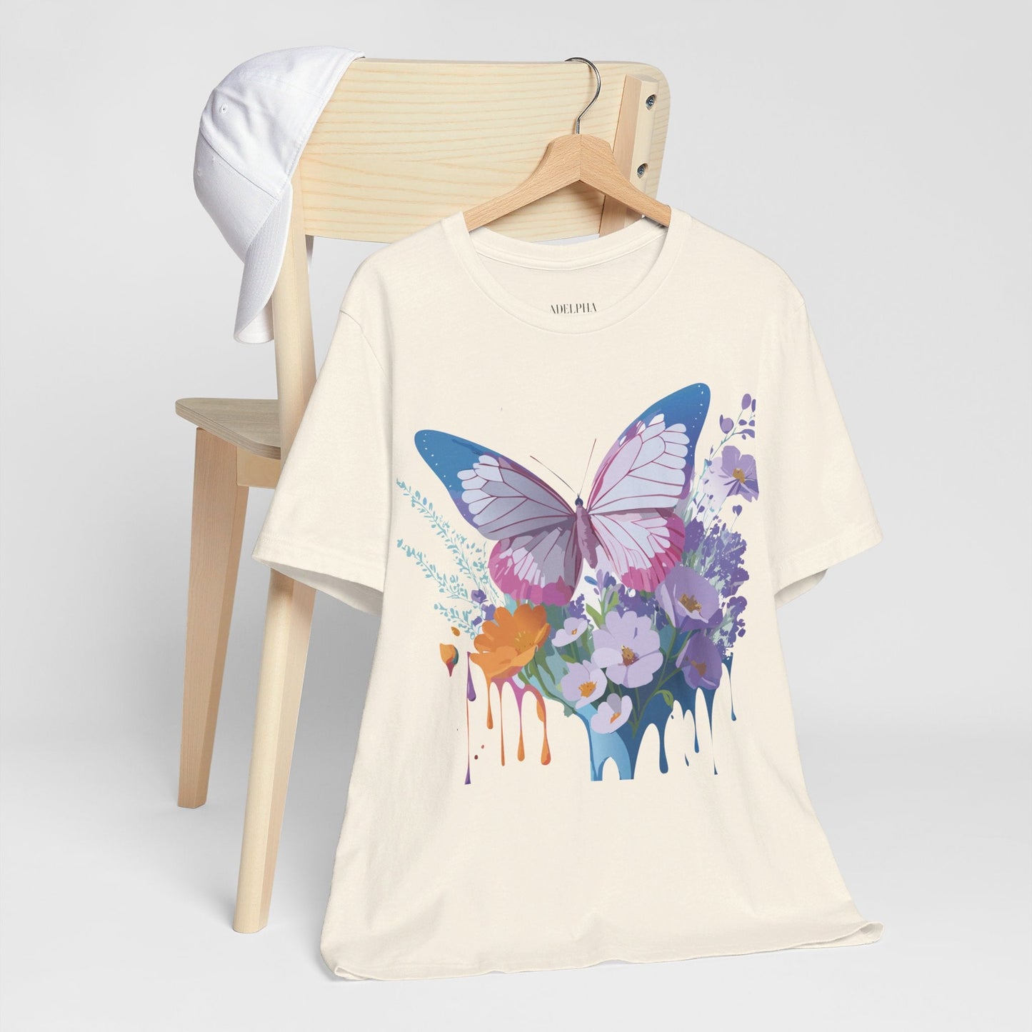 Unisex Butterfly Graphic Tee Adelpha Art Design Vintage Inspired Jersey Tee