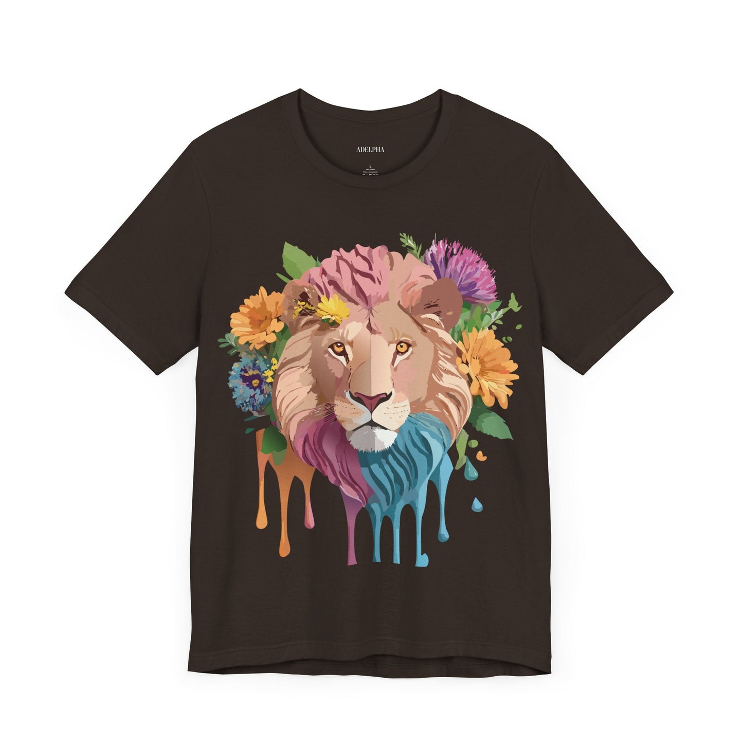 Lion Graphic Tee Unisex Jersey Short Sleeve Art Design Premium Vintage Inspired By Adelpha