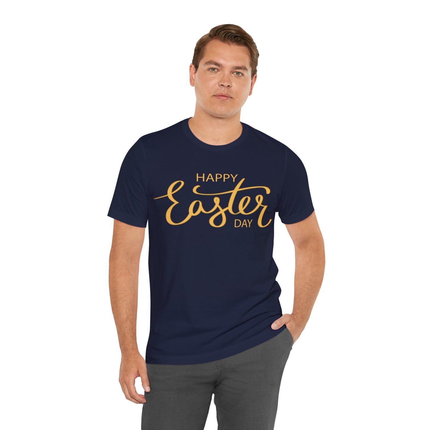 Unisex Cotton Tee Shirt with Easter Prints