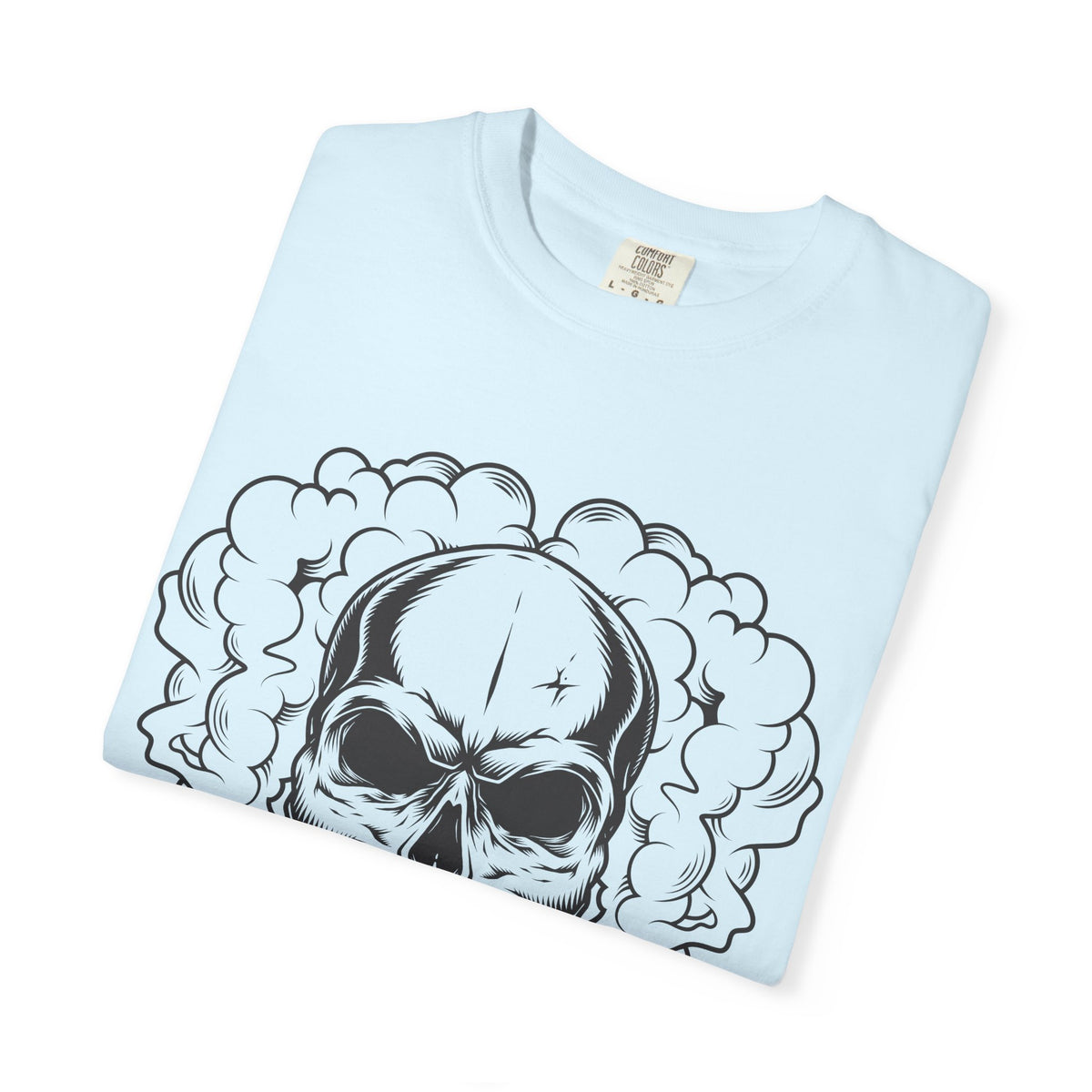 Camiseta unisex de algodón con calavera 