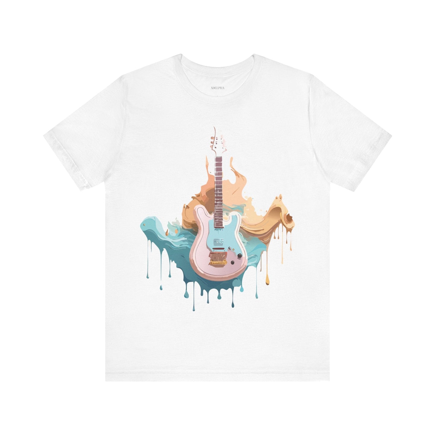Music Graphic Unisex 100 Cotton Vintage Art with Musical Elements Tee 46