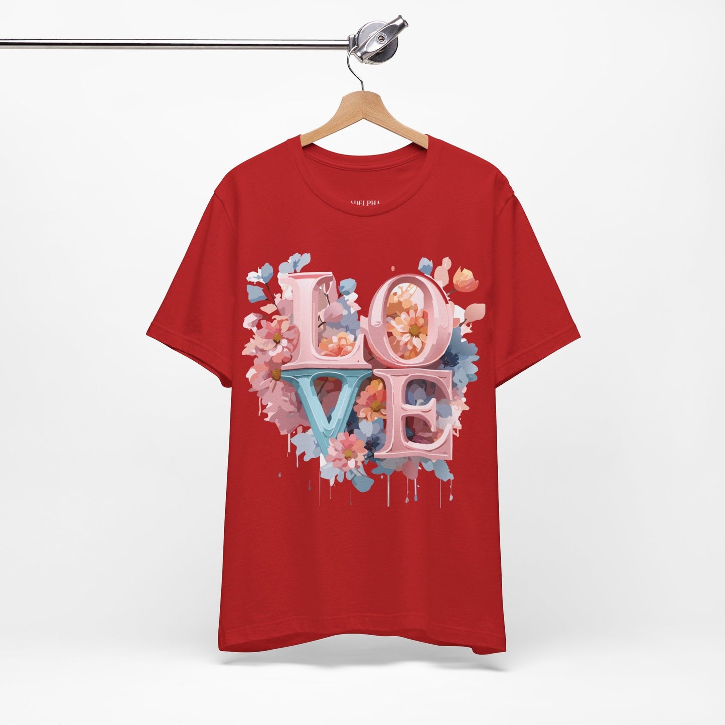Valentine Graphic Tee Unisex Vintage Inspired Art Design Shirt Adelpha Premium Jersey Short Sleeve