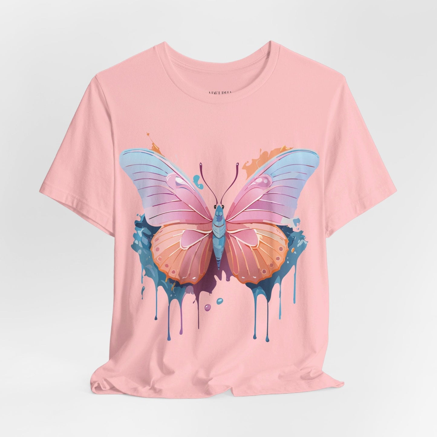 Butterfly Graphic Tee Unisex Short Sleeve Adelpha Vintage Art Shirt