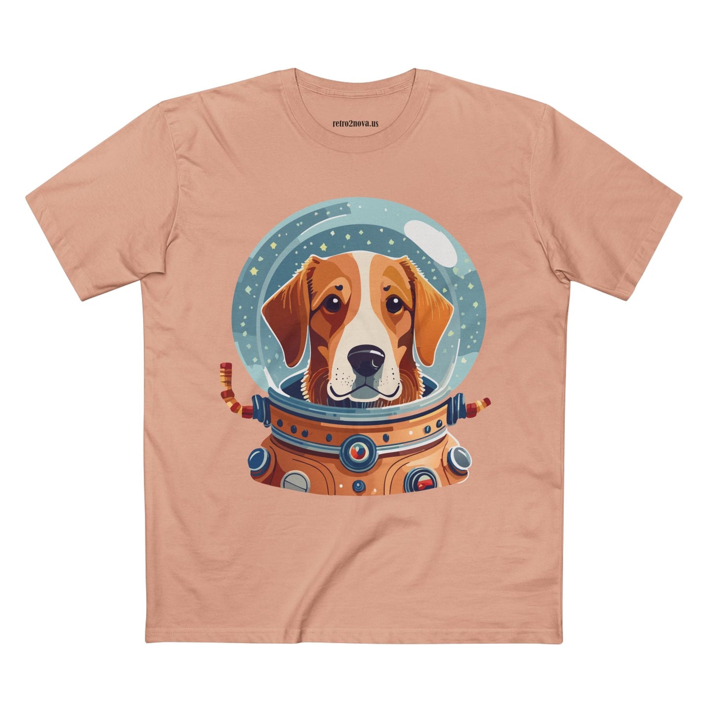 Unisex Dog Art Shirt Premium Cotton Tee With Original Animal Design From Retro2Nova Art Collection For Everyday Comfort