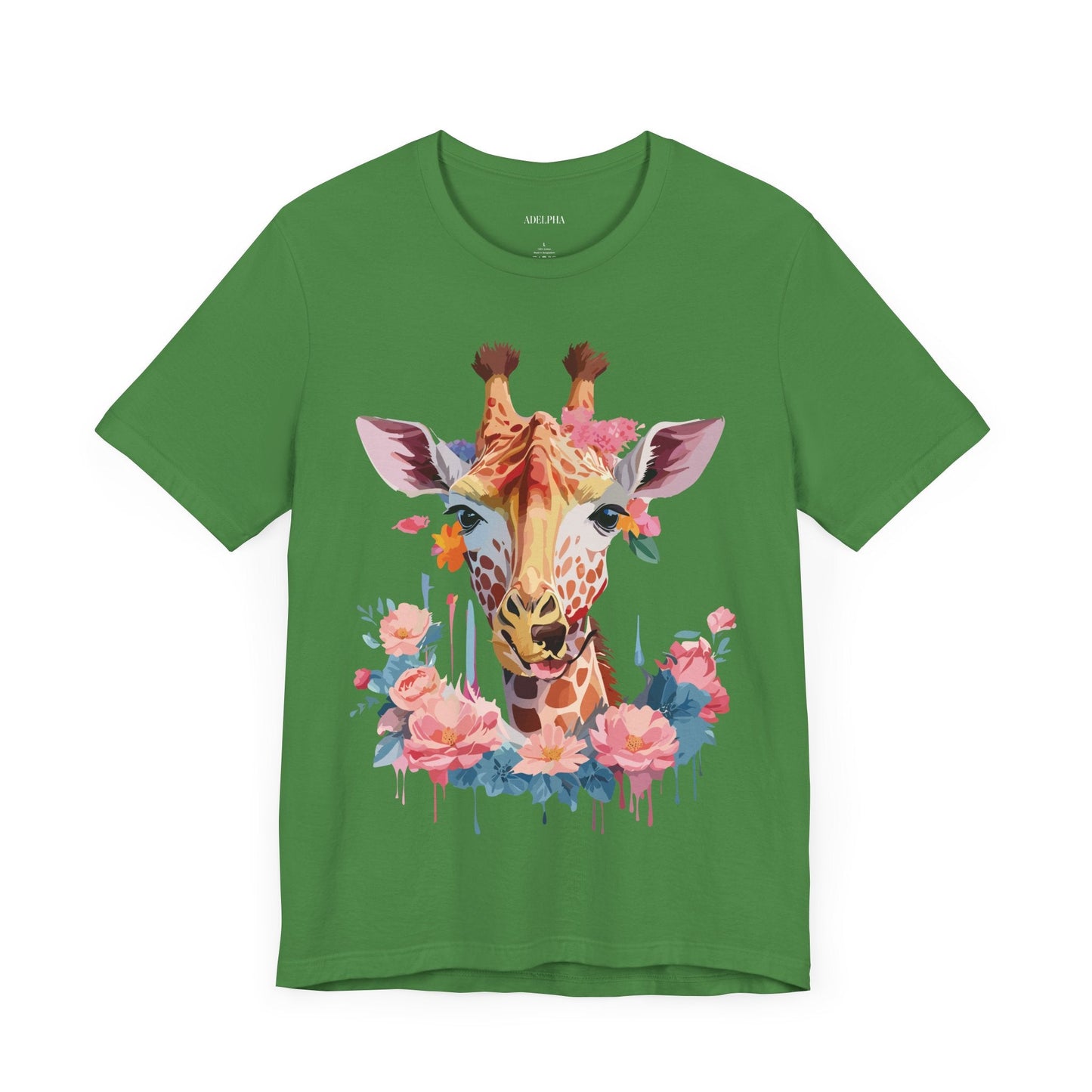 Giraffe Graphic Unisex 100 Cotton Vintage Animal Art T-Shirt 2