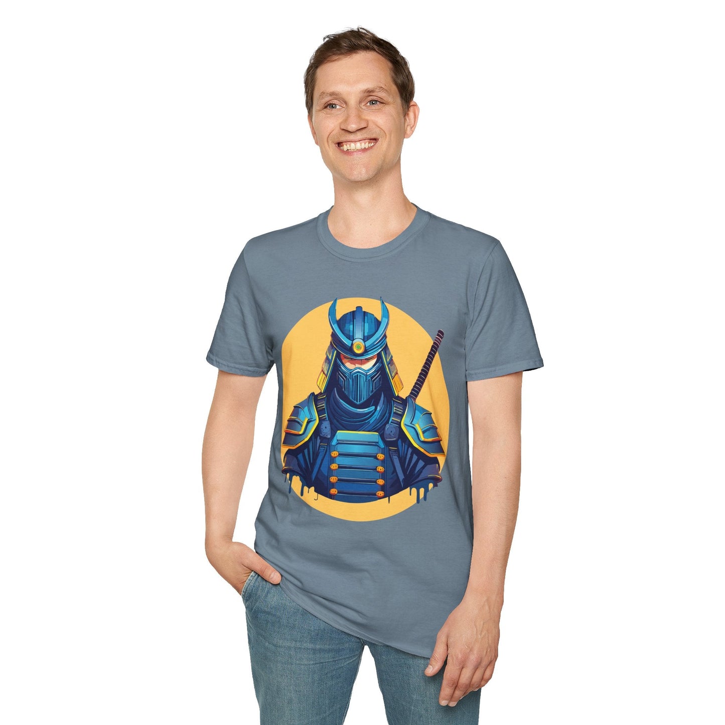 Samurai Shirt Unisex Softstyle T Shirt 100 Percent Ring Spun Cotton Tee For Everyday Comfort