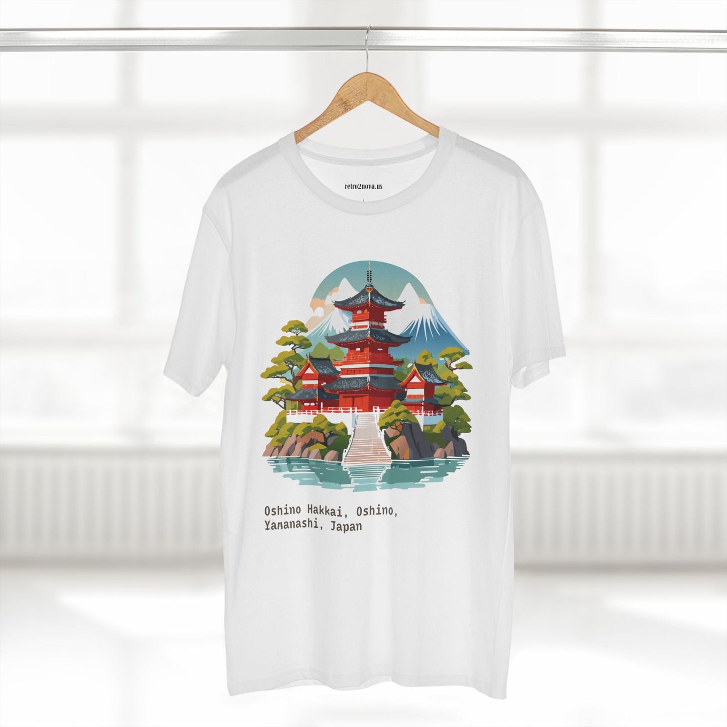 Retro2Nova Unisex Japan Shirt Travel Shirt TT30 Premium Cotton Tee With Original Art Design