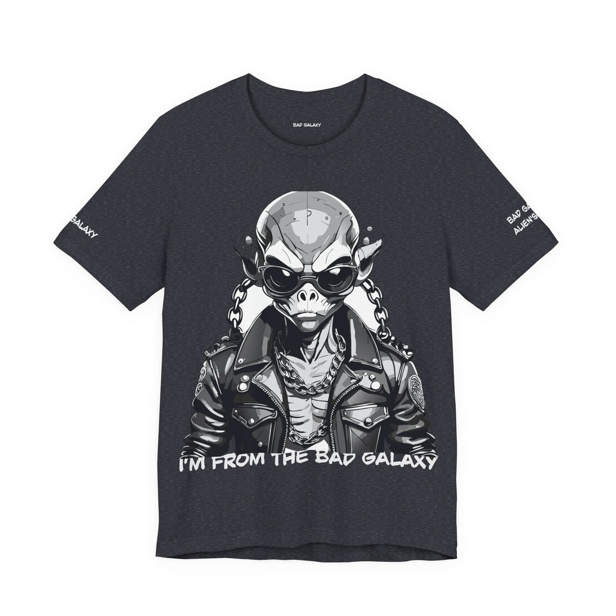 Alien Graphic Unisex Cotton Bella+Canvas Tee with Art Design b51