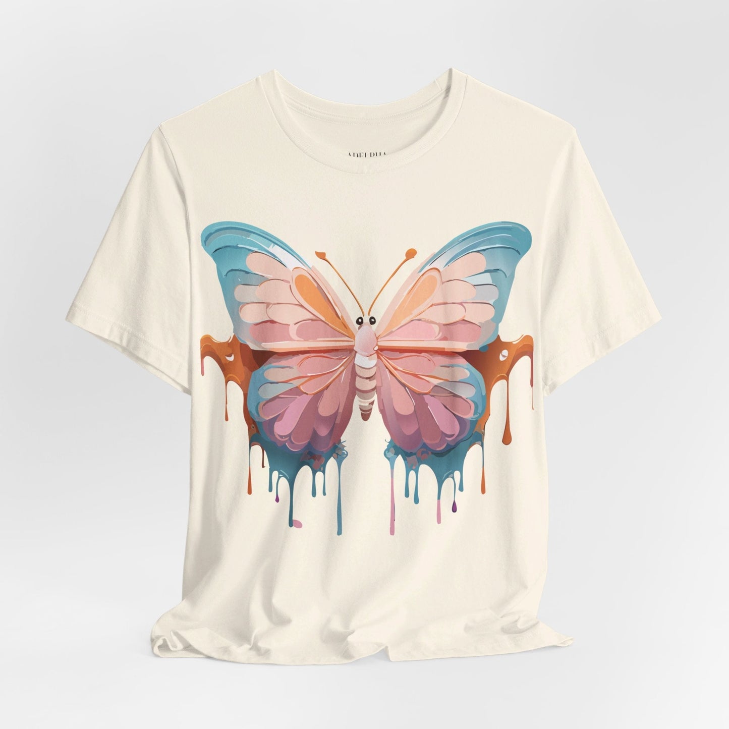 Butterfly Graphic Unisex 100 Cotton Lightweight Vintage Design Jersey Tee 87