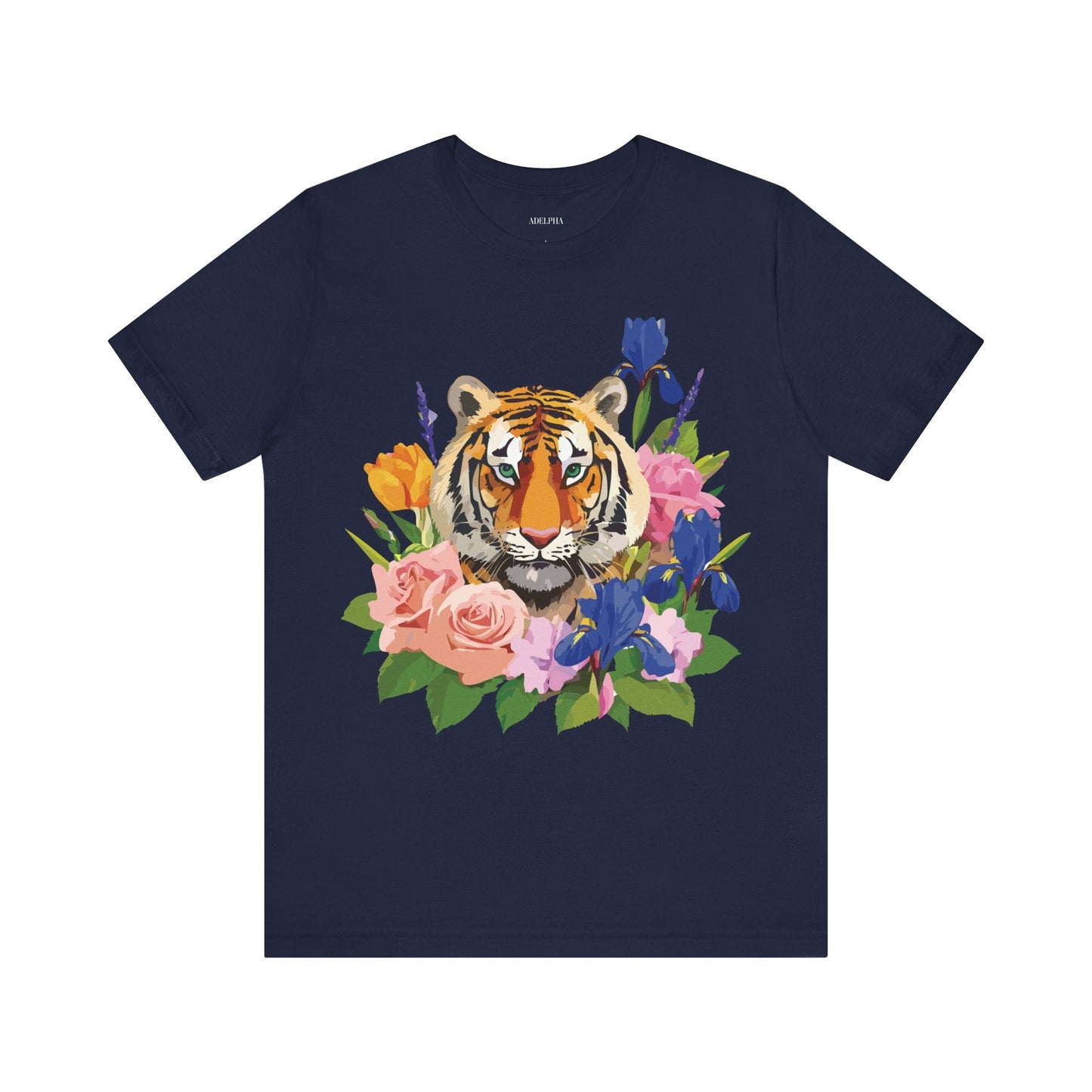 Tiger Graphic T Shirt Unisex Jersey Short Sleeve Art Design Tee Adelpha Vintage Inspired