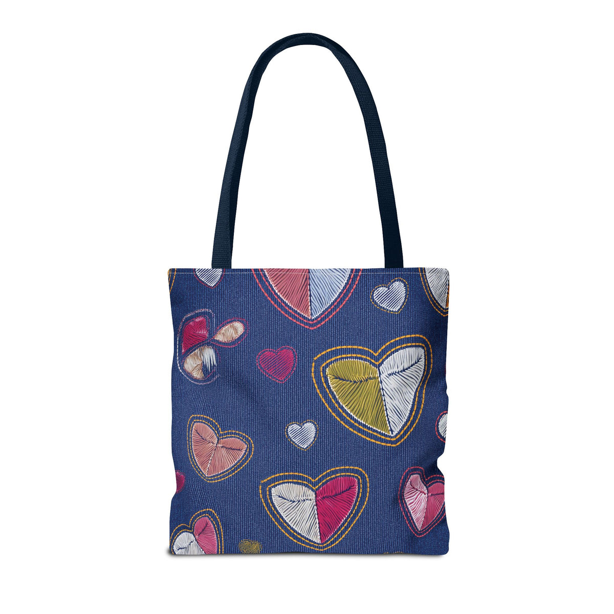 Love Day Graphic Design Denim Fabric Imitation Print Unisex Canvas Bag POLY 3 Sizes Tote Bag 201-7