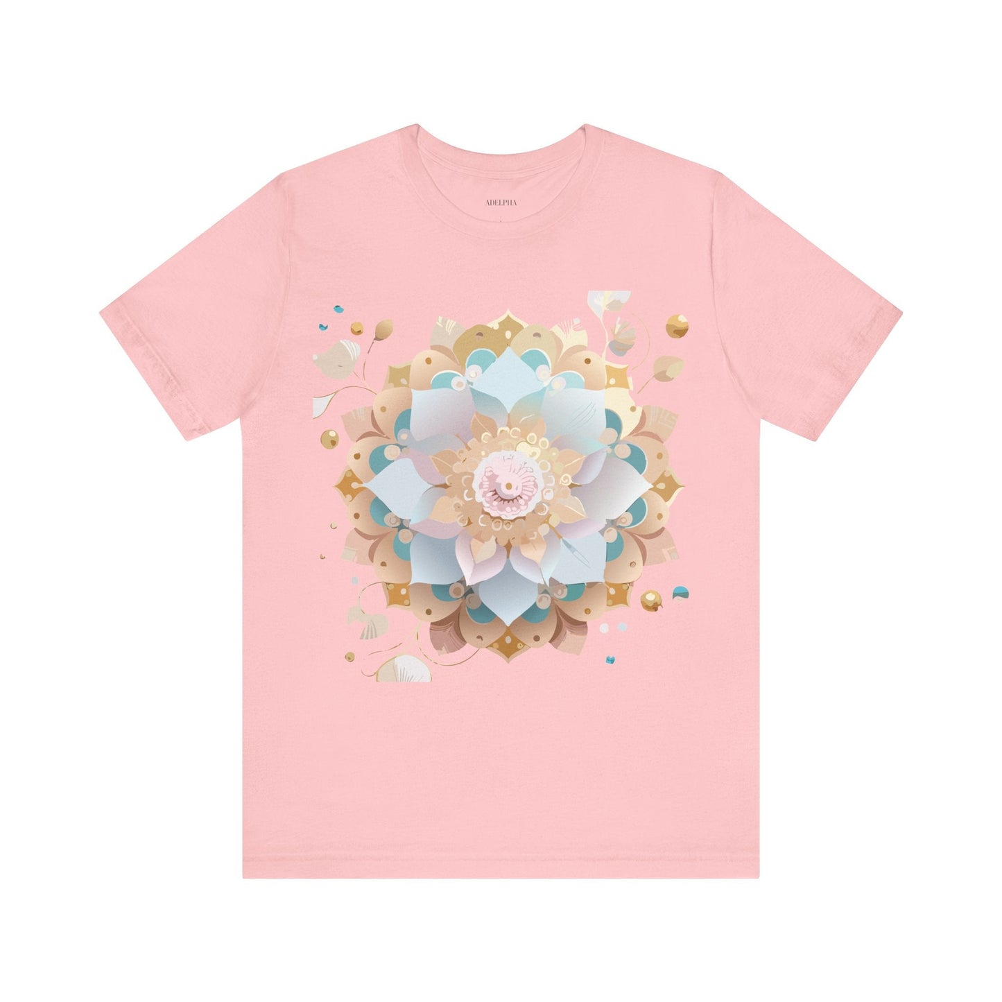 Mandala Graphic Unisex 100 Cotton Vintage Floral Artwork Tee 9