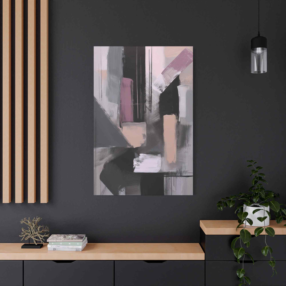 Abstract Geometric Painting Print Canvas 20x24,20x30,24x30 24x32,24x36,30x40 32x48,36x48,40x60 Pine-Wood Inner Frame ABS-47
