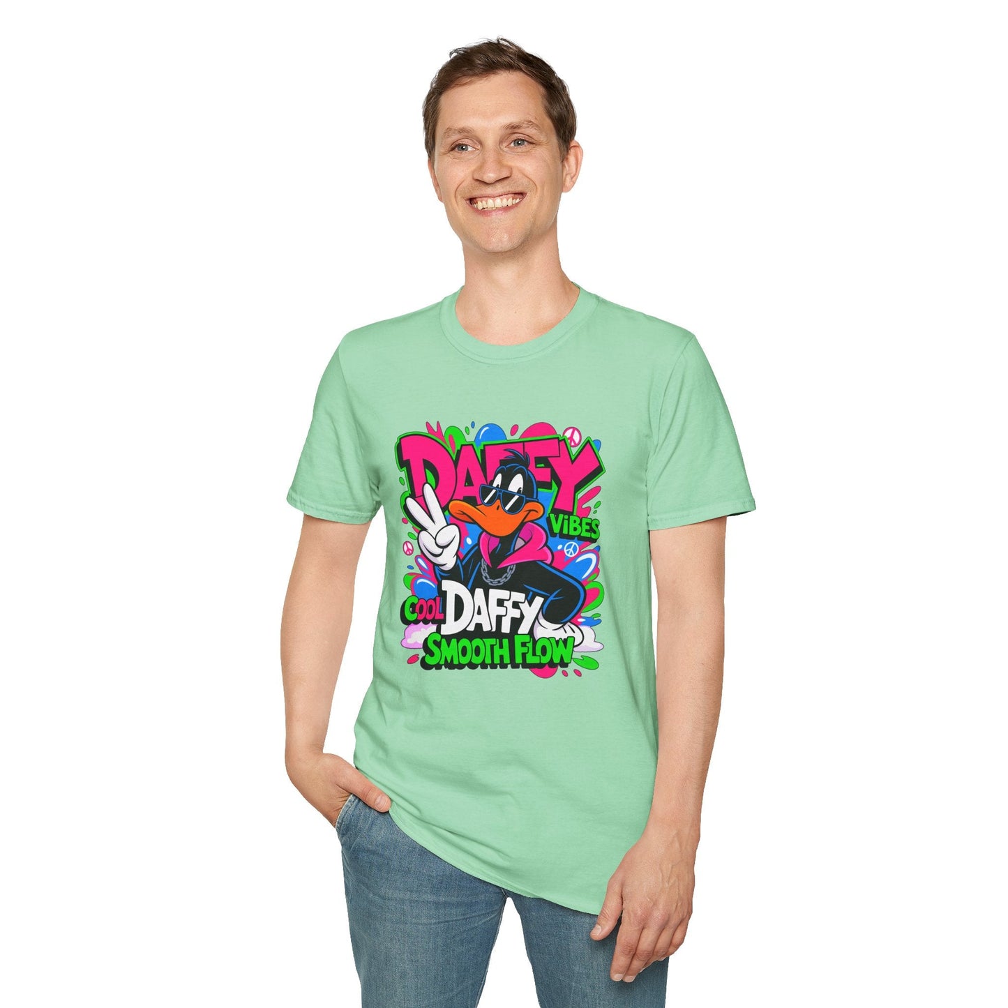 Unisex Cartoon T Shirt With Funny Animals Design Animation Tee Made From Softstyle Cotton
