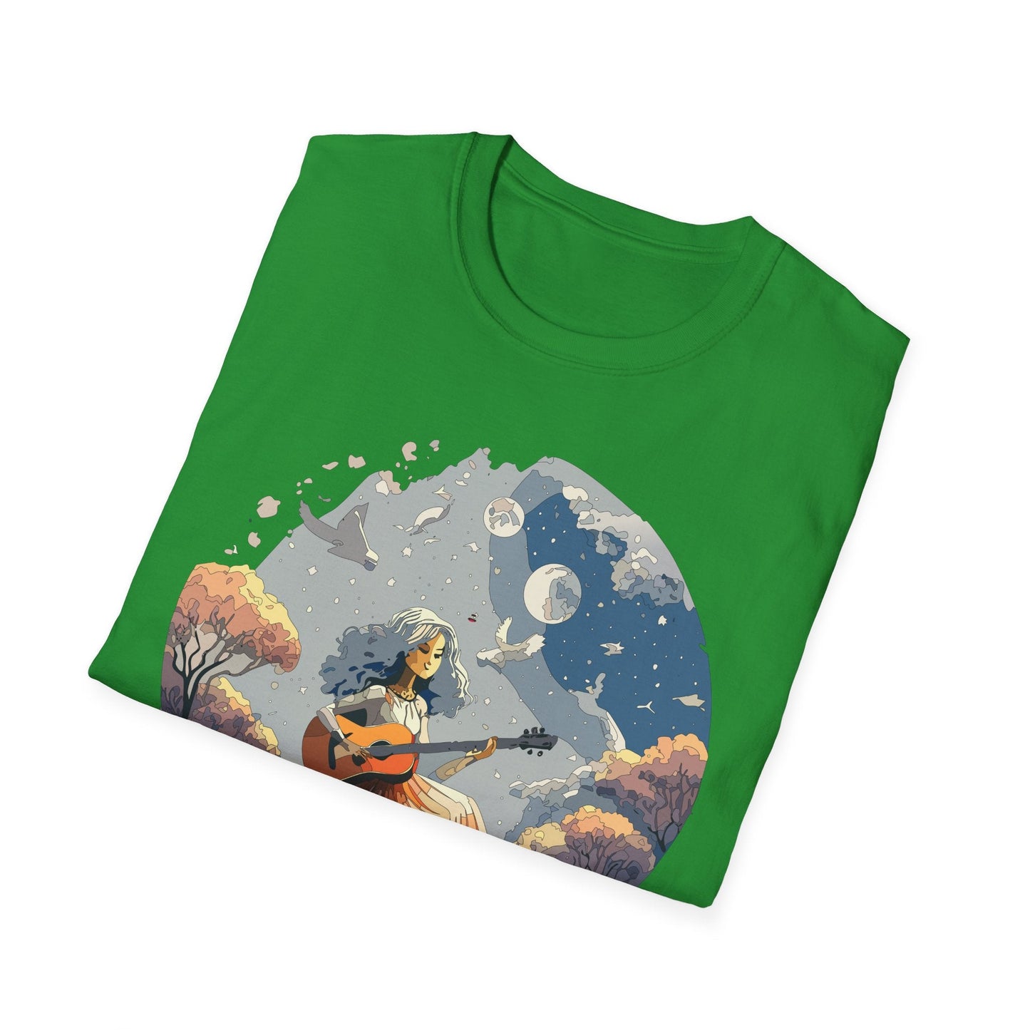 Womens Graphic T Shirt Art Design Tee Unisex Softstyle Cotton Shirt Everyday Comfort Durable Wear