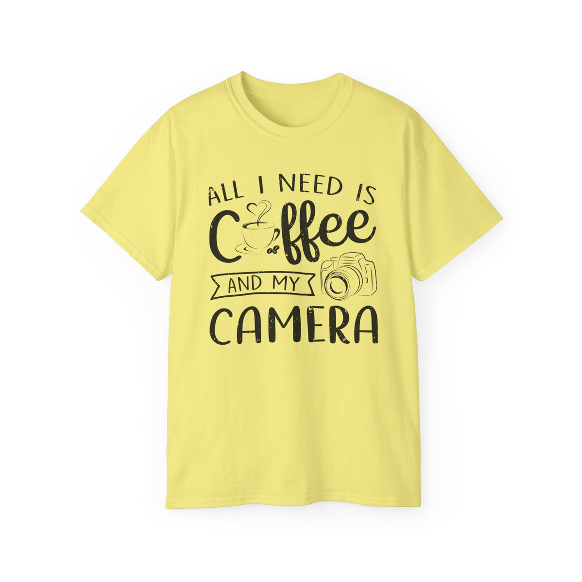All I Need Is Coffee and My Camera Tee | Photographer Coffee Shirt