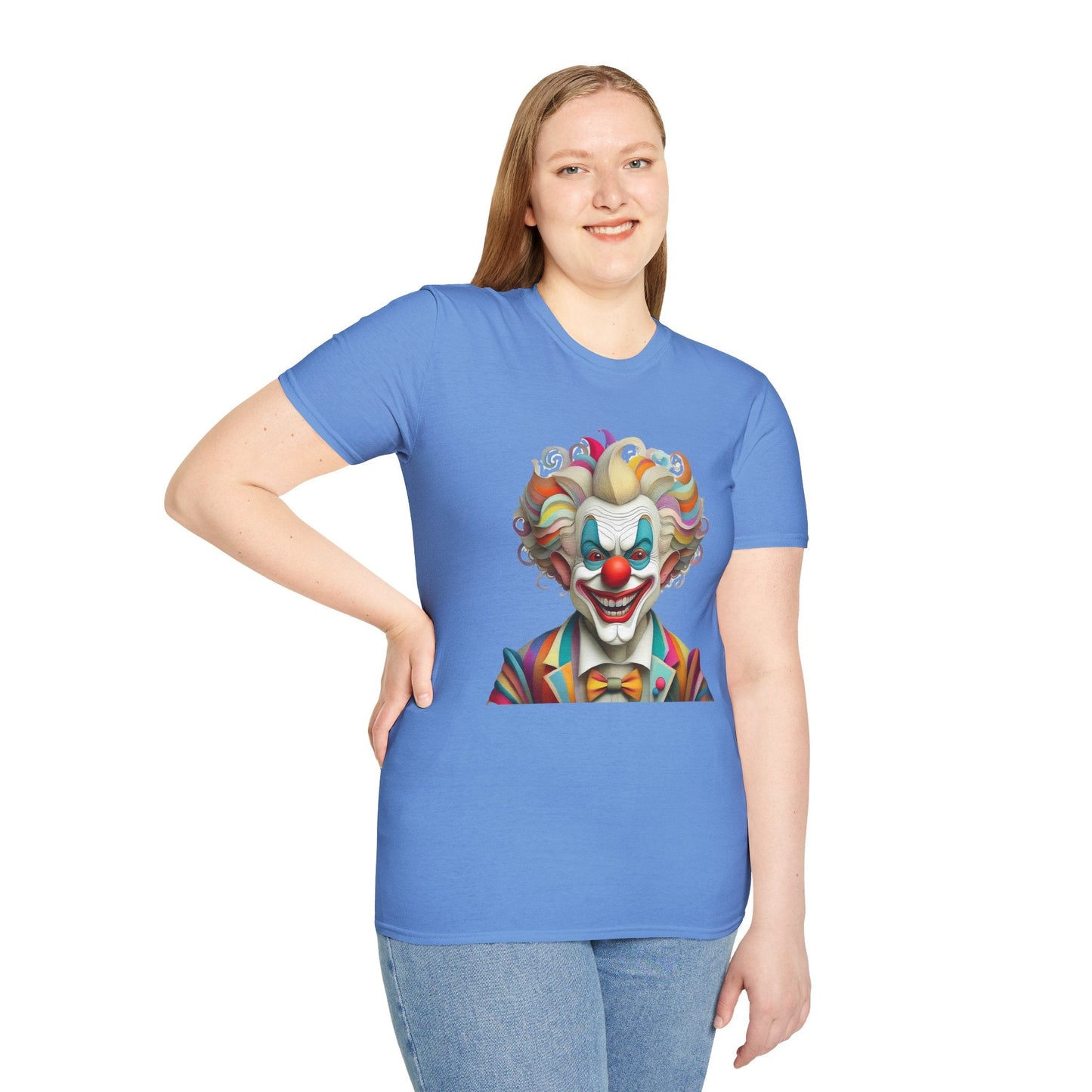Clown Shirt Unisex T Shirt With Funny Man Circus Motif And Scary Man Design Graphic Print