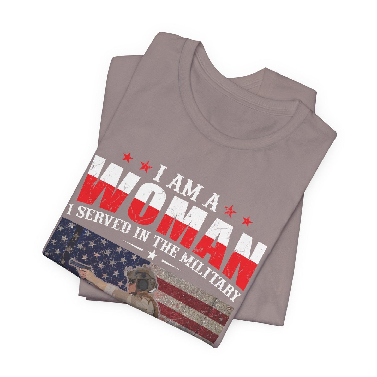 Army Veteran Patriotic Graphic Design Unisex Cotton T-Shirt v27