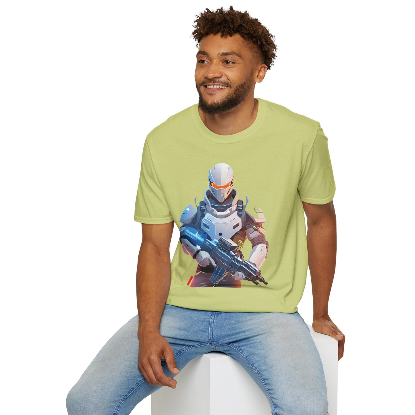 Robocop T Shirt Unisex Softstyle Ring Spun Cotton Tee With Robocop Art Design Premium Comfort